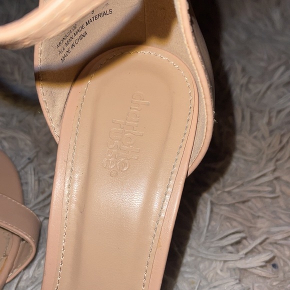 Charlotte Russe Nude open toed heels size 8 in women - Picture 4 of 5